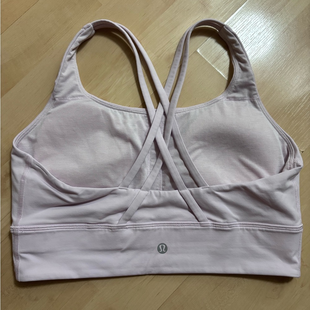 lululemon athletica Light Pink Crisscross Back Sports Bra size 10
